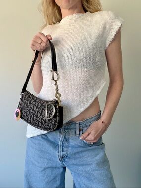 DIOR charm pochette bag